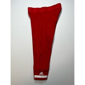 Adidas x Stella McCartney Red Crop Leggings Logos Climalite Size Extra Small EUC